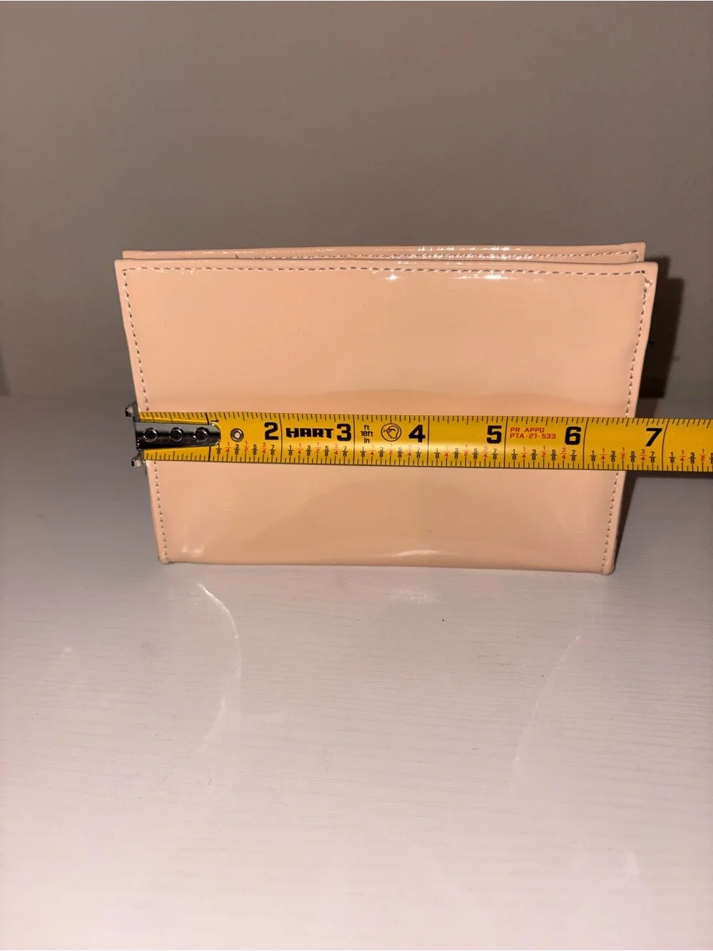 YSL Beaute Patent Leather Pouch in Nude